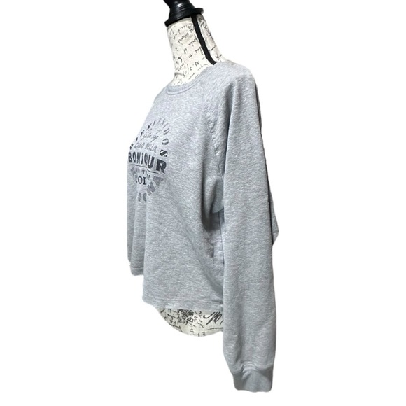 MAEVE by Anthropologie Lightweight Cropped Sweatshirt Size Medium - Picture 2 of 7